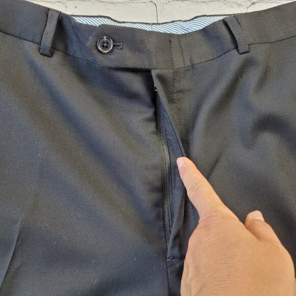 Tommy Hilfiger Men’s Classic Trousers Pants 100% wool  size 38-40 - Picture 4 of 9